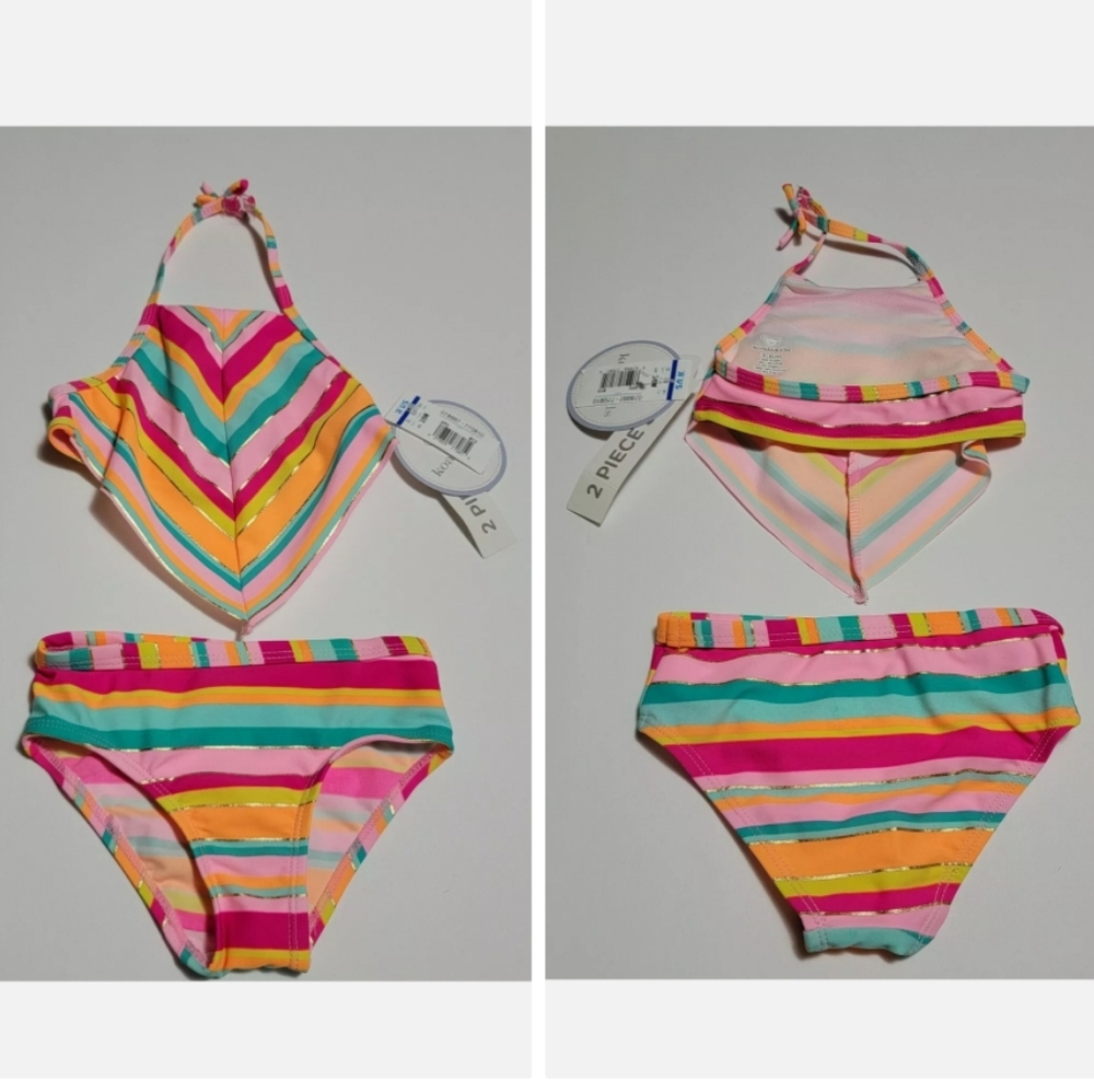 Koala Kids Bathing Suit Girls Two Piece 3/6 Months Toys R Us - New with Tags